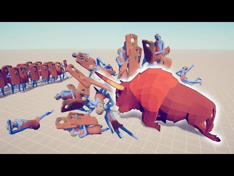 GIANT BISON Vs EVERY SHIELD TEAM | Totally Accurate Battle Simulator TABS
