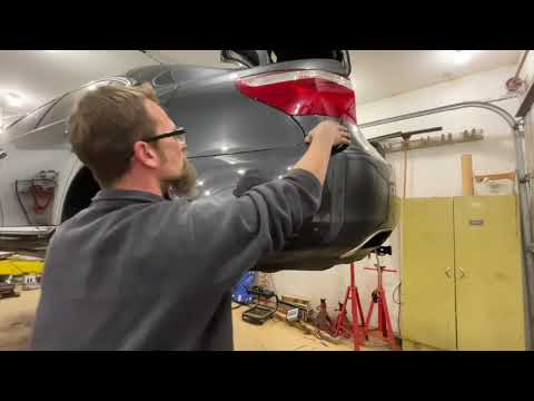 2007 Lexus LS460 rear bumper cover removal and trailer hitch install