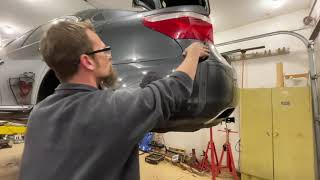 2007 Lexus LS460 rear bumper cover removal and trailer hitch install