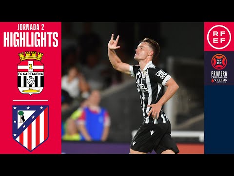 Resumen #PrimeraFederación | FC Cartagena 3-2 Atlético Madrileño | Jornada 2 | Temporada 2025/26