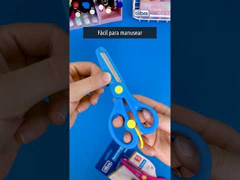 Vídeo do produto Tesoura Escolar 138mm T418 Cores sortidas