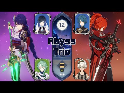 Raiden Hyperbloom Trio & Diluc Vape Trio | Spiral Abyss 4.0 | Floor 12