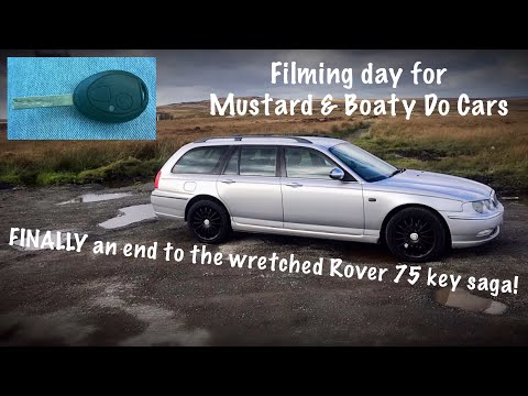 Filming day for @mustardandboaty and FINALLY an end to the wretched Rover 75 key saga!