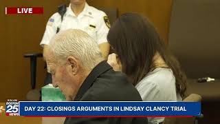WATCH LIVE: Closing arguments in the Lindsay Clancy murder trial.