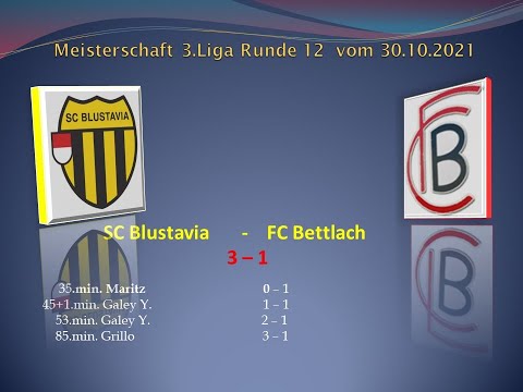 1.Mannschaft Meisterschaft 3.Liga SC Blustavia - FC Bettlach