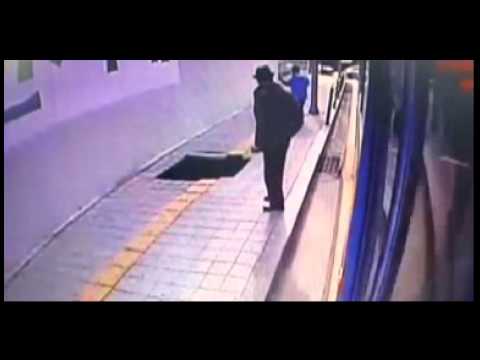 Be careful not to fall in the hole