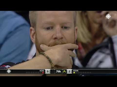 "Is there a shot for two?" Niklas Edin tries spinner triple vs Kevin Koe (2018 Players Championship)