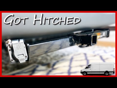 Install CURT trailer hitch receiver | FOUR SEASON VAN LIFE | EP.19