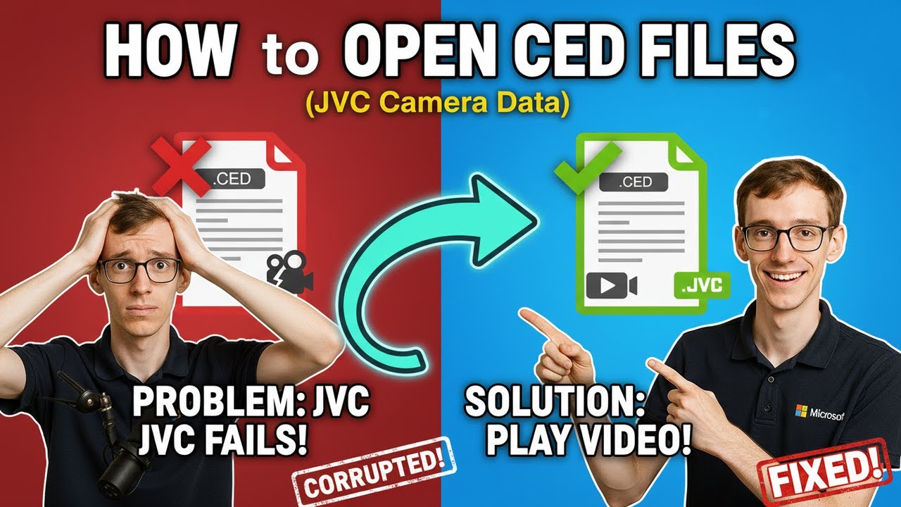 How to Open CED Files (JVC Camera Data)