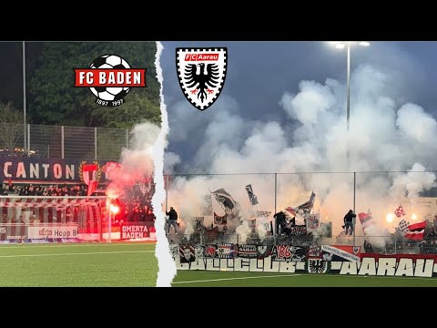 FEURIGE ATMOSPHÄRE beim AARGAU DERBY 🔥| FC Baden v FC Aarau
