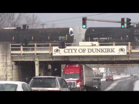 CSX K637 Train in The Snow