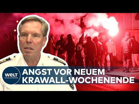 KRAWALLE in LEIPZIG: Pressekonferenz der POLIZEI zum bevorstehenden Wochenende
