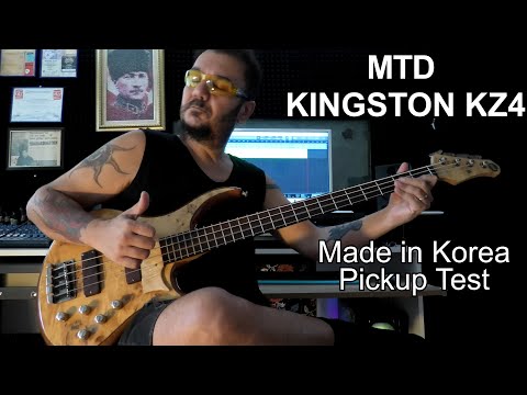 MTD Kingston KZ4 Bass (KOREA) Pickup Test (Review by Gökhan Yumuşakdemir)