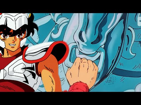Seiya viste la armadura de Pegaso por primera vez | Los caballeros del zodiaco | Saint seiya
