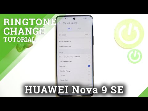 How to Change Ringtone in HUAWEI Nova 9 SE - Ringtone for Different SIM Cards