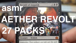 [ASMR] AETHER REVOLT - 400 Subs Achievement!! (card reading, whispering, MTG)