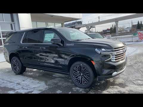 Black 2021 Chevrolet Suburban High Country Review   - GSL GM City - Calgary