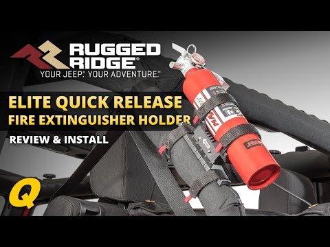 Rugged Ridge Elite Fire Extinguisher Holder Install & Review for Jeep Wrangler & Jeep Gladiator
