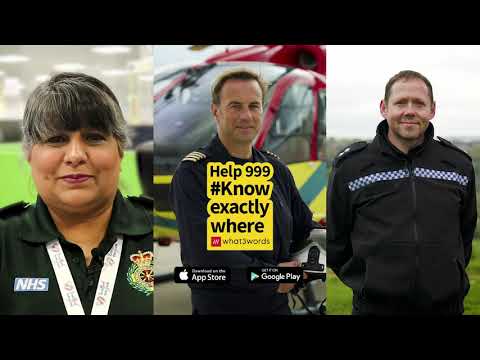 Help 999 know exactly where with what3words