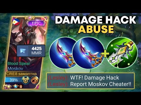 BUFF MOSKOV ABUSE MULTIPLE DAMAGE BUILD! (DAMAGE HACK!) | MOSKOV BEST BUILD 2023 | MOBILE LEGENDS