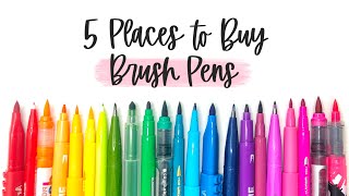 My 5 Favorite Places to Buy Brush Pens Online