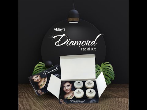 Herbal cream alday diamond facial kit (four step), for face,...