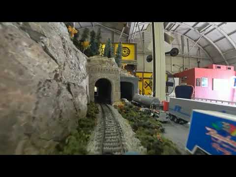 Cab view at Coachella Model Railroaders