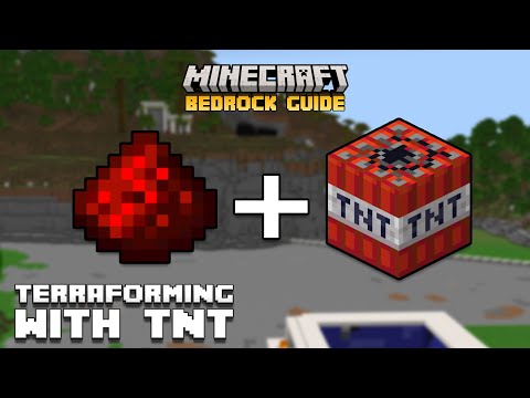 TNT SCIENCE: How to Terraform with TNT! | Minecraft Bedrock Guide 1.21!