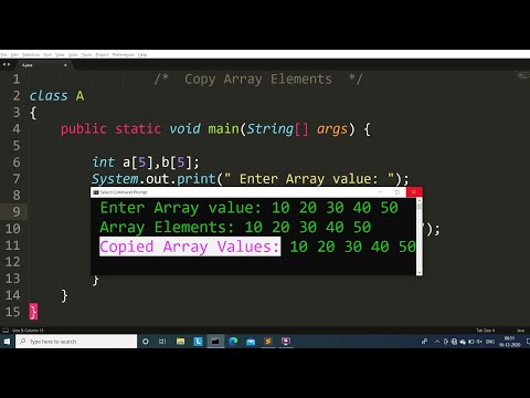Learn Java program to copy all elements of one array to another | Learn ...