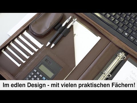 Artikelvideo 1 für Alassio Ringbuchmappe VITERBO Lederimitat DIN A4 braun, Artikelnummer 896464