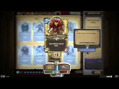 Venture Co. Mercenary HD Hearthstone Golden Card Spotlight