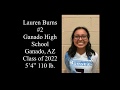 Lauren Burns 2019 2020 Volleyball Season Highlight Reel