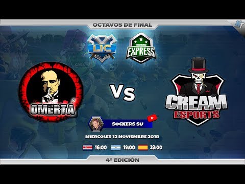 LIVE. LIC PARTE 1. OCTAVOS. MOD EXPRESS. WAR CREAM VS. OMERTA. Clash of Clans