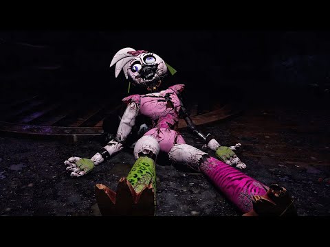 Glamrock Chica Gets Crushed | Five Night's at Freddy's: Security Breach | 4K 60 FPS on the PS5