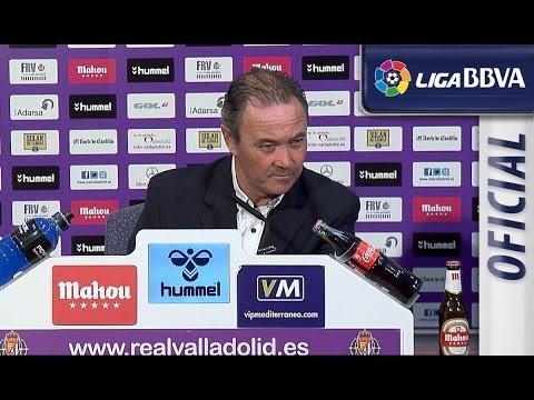 Rueda de Prensa de JIM tras el Real Vallaodlid (1-1) Rayo Vallecano - HD