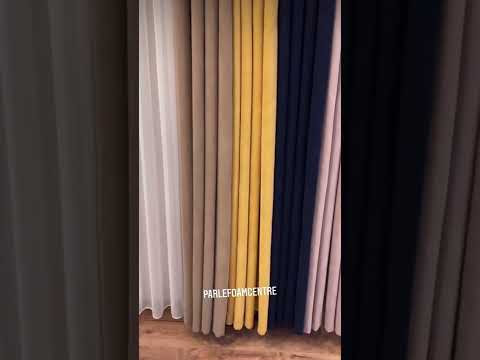 Multicolor printed velvet curtain