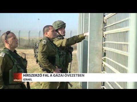 Hírszerző fal a Gázai övezetben