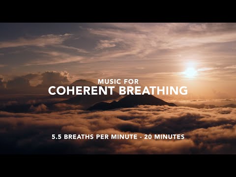 Music For Coherent Breathing | 5.5 Breaths Per Minute | 20 Minutes | 4 in & 4 out