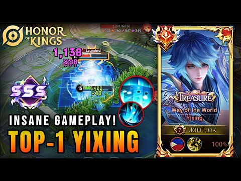 INSTANT KILL COMBO! Yixing's Mid Lane Rampage in Honor of Kings | Insane Best Build!