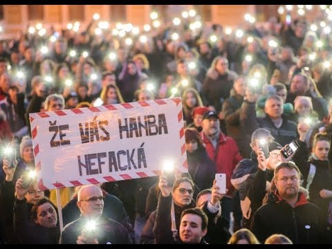 Pochod Za slušné Slovensko 16.3. 2018 (J.Nohavica - Sarajevo) #AllForJan