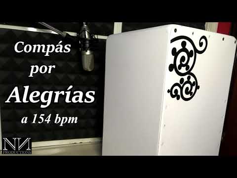 Compás por Alegrías a 154 bpm. (Solo Cajón)