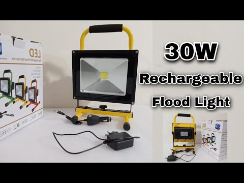 Lithium ion rechargeable led flood light 30w-cob, abs