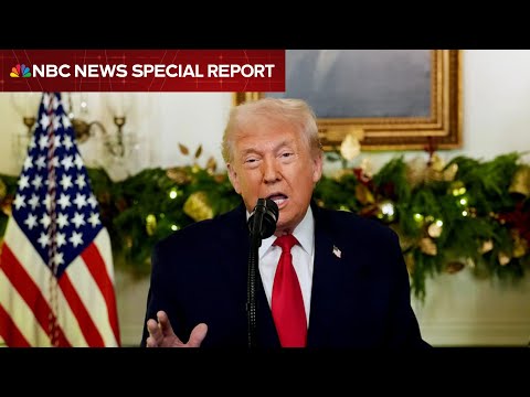 Full speech: Trump talks lower prices, health care costs, military bonuses in year-end address