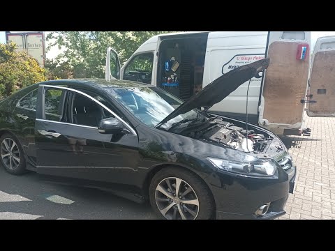 Honda Accord 2.2 P242F DPF Restriction Ash Accumulation Smoke Light. Particulate Filter Cleaning