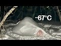 Surviving 2 Days in a -67°C Blizzard Inside an Igloo | Off Grid Life in Deep Snow