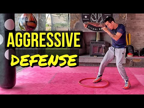 AGGRESSIVE DEFENSE: Lateral Movement, Side Step Punching, Punching Moving Backwards
