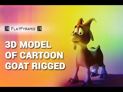 Review of 3D Model of Cartoon Goat Rigged