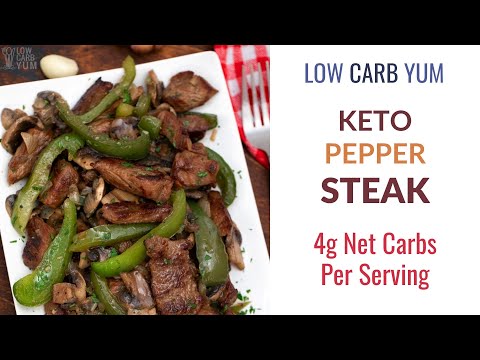Keto Pepper Steak Low-Carb Beef Stir Fry