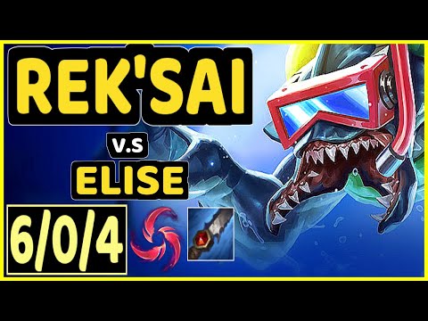 SEONGHWAN (REK'SAI) vs ELISE - 6/0/4 KDA JUNGLE CHALLENGER GAMEPLAY - KR