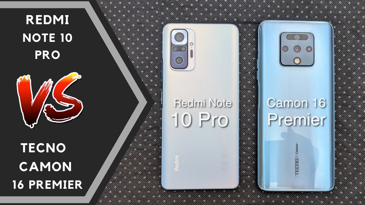 XIAOMI Redmi Note 10 Pro Vs TECNO Camon 16 Premier Comparison - Speed Test, Camera & Features